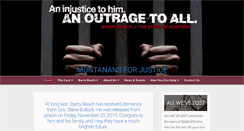 Desktop Screenshot of montanansforjustice.com