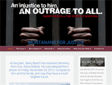 Tablet Screenshot of montanansforjustice.com